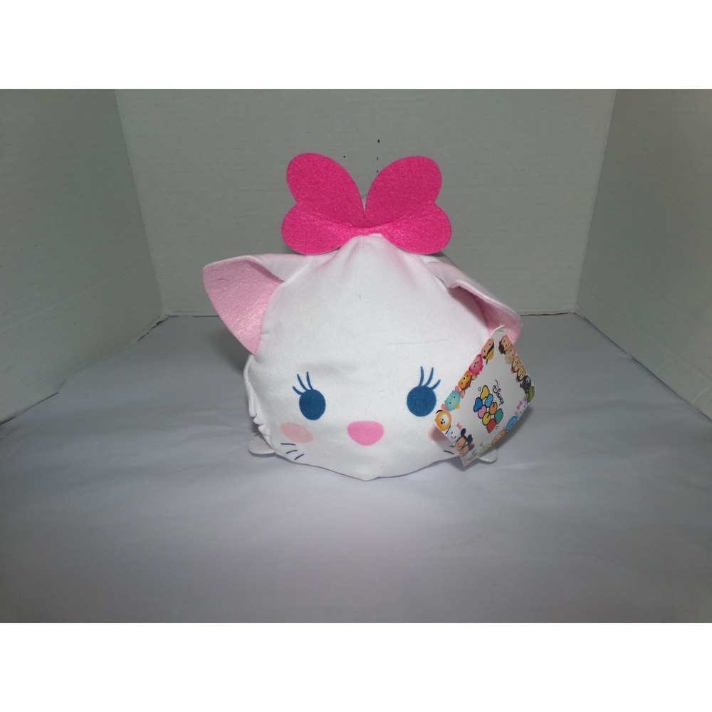 Disney Tsum Tsum Marie The Aristocats White Pink Bow Plush Toy New With Tags